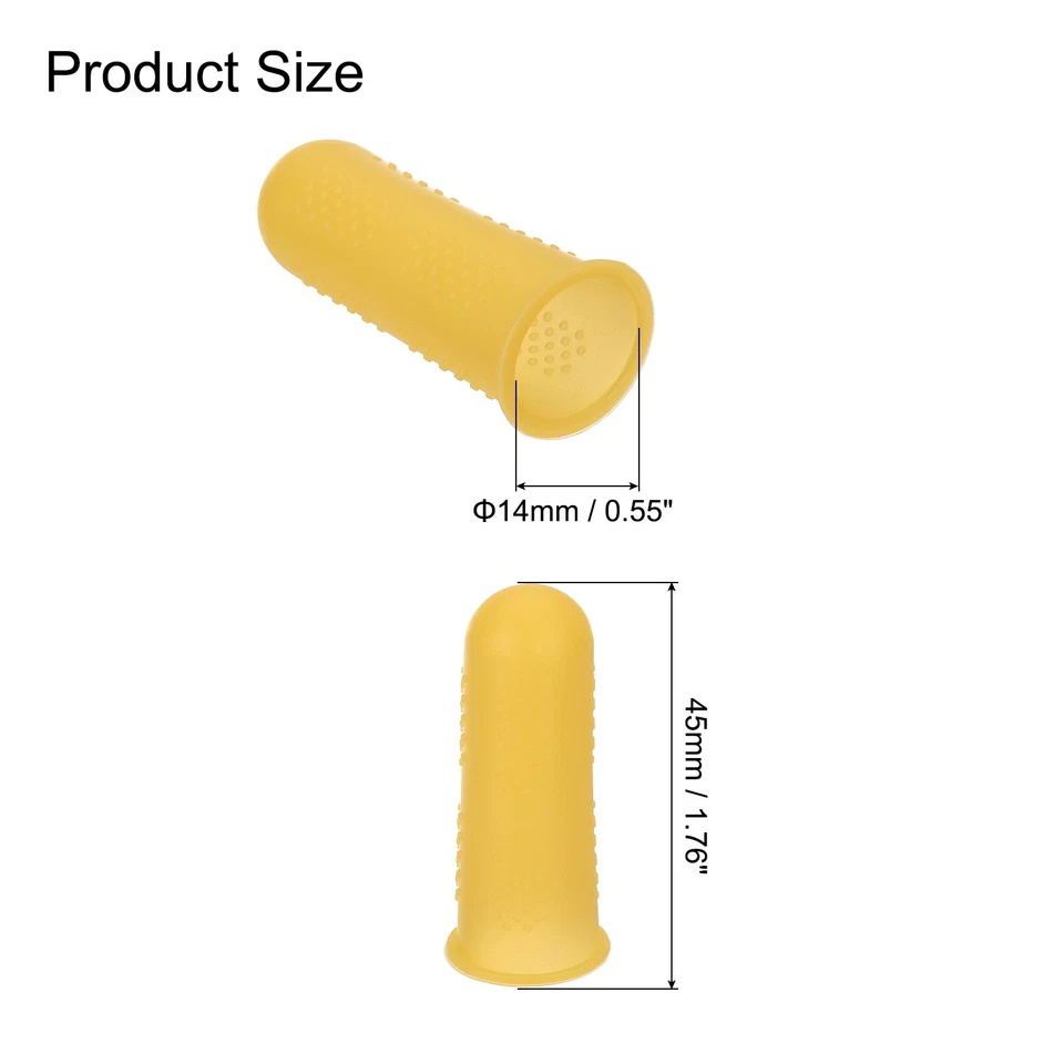 Силиконовые защитные пленки для пальцев, чехол для пальцев, оранжевый, маленький размер, 12 шт. - Изображение 2 из 4