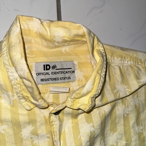Vintage ID# Official Identification Men's Short Sleeve Shirt Size XL 80’s Retro - Picture 2 of 5