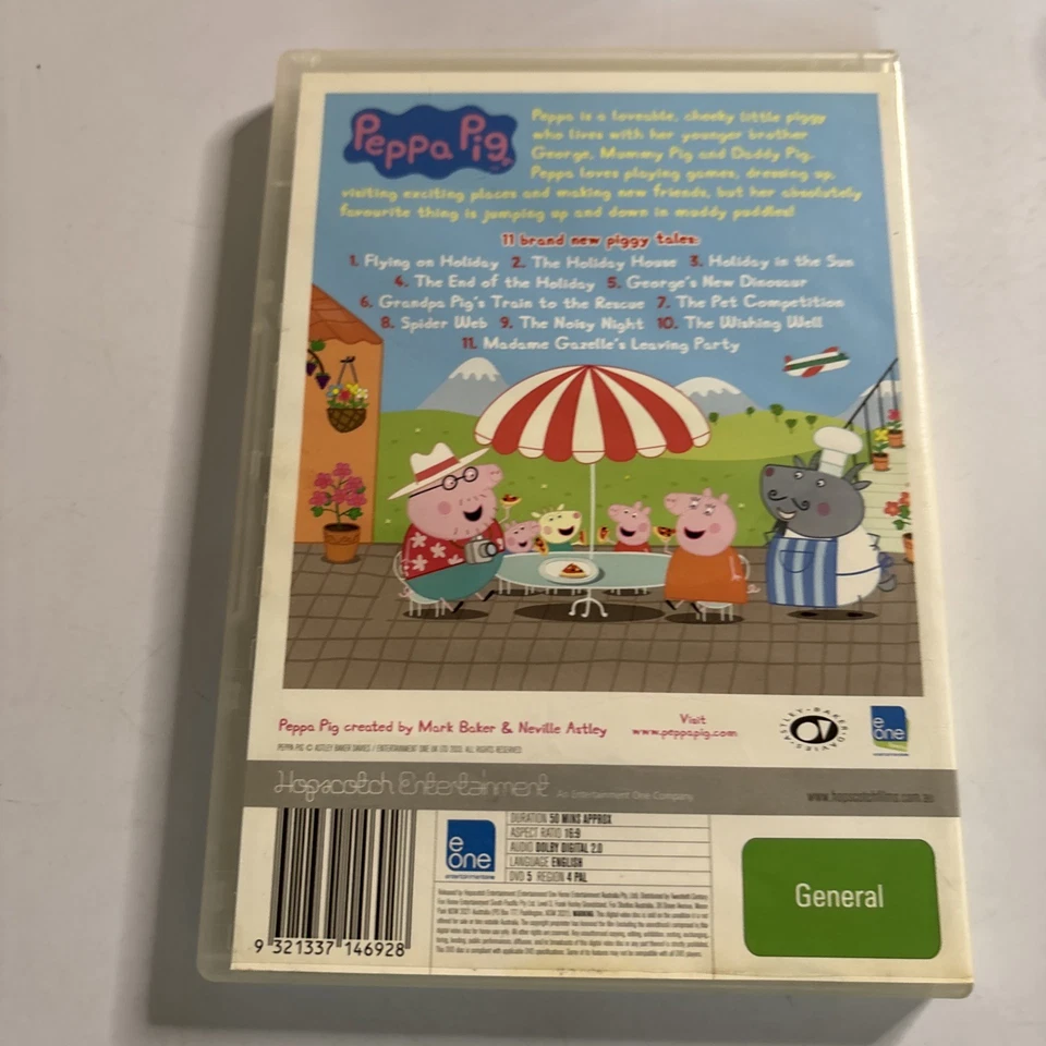 Peppa Pig - The Holiday (DVD, 2003) Animation Region 4 - image 2 of 3