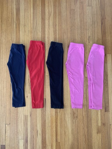 Hanna Andersson, Lot of 5 Cotton Leggings, Size 100 (4)