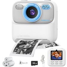 Instant Print Kid Camera Digital Toy 1080P HD Video Gift For Boys Girls