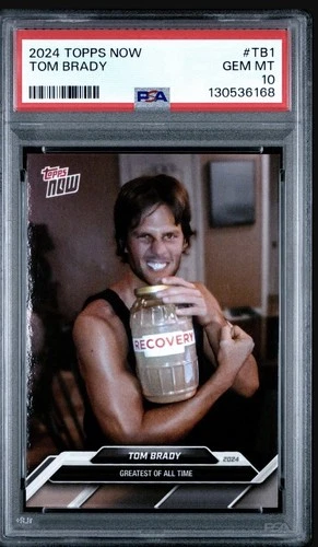 2024 TOPPS NOW TB-1 TOM BRADY GOAT GREATEST OF ALL TIME NETFLIX Roast PSA 10