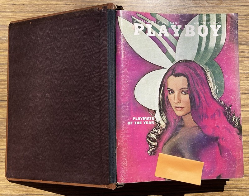PLAYBOY Lot of 6 Bound Magazines JUNE-NOV 1970 Completely Intact EXCELLENT Rare