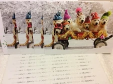 AVANTI CHRISTMAS CARDS New w/envelopes LOT OF 4 "Wishing you a season filled..."