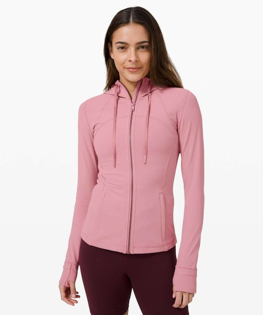 NEW Women Lululemon Hooded Define Jacket Size6 Nulu Pink Taupe eBay