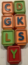 Vtech Sit to Stand Alphabet Train Replacement Letter Blocks Lot of 7