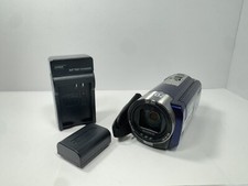 Sony Handycam DCR-SX45 Digital Camcorder Blue W/built-in USB charger - TESTED