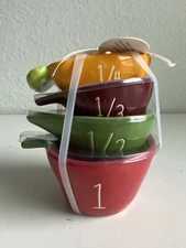 Rae Dunn Vegetable Measuring Cup Set Of 4 Ceramic NEW