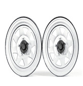 1.9 Inch Heavy&Old-fashioned Metal Wheels White RC Scale Crawler Alloy 
