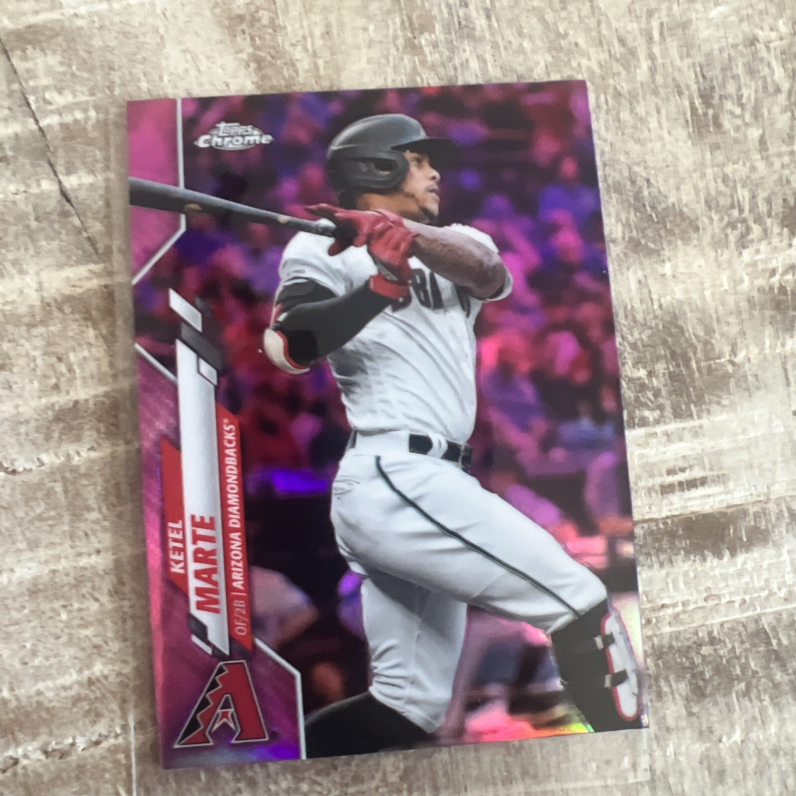 2020 Topps Chrome, Ketel Marte, #151, Pink Refractor Parallel ...