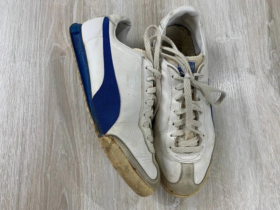 Mens Puma Soumi 60s Archives Athletic Shoes Made in Germany Size 43 Color White - Image 2 of 4