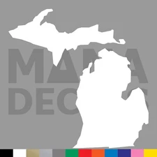 Michigan Vinyl Die Cut Decal Sticker - MI State Outline