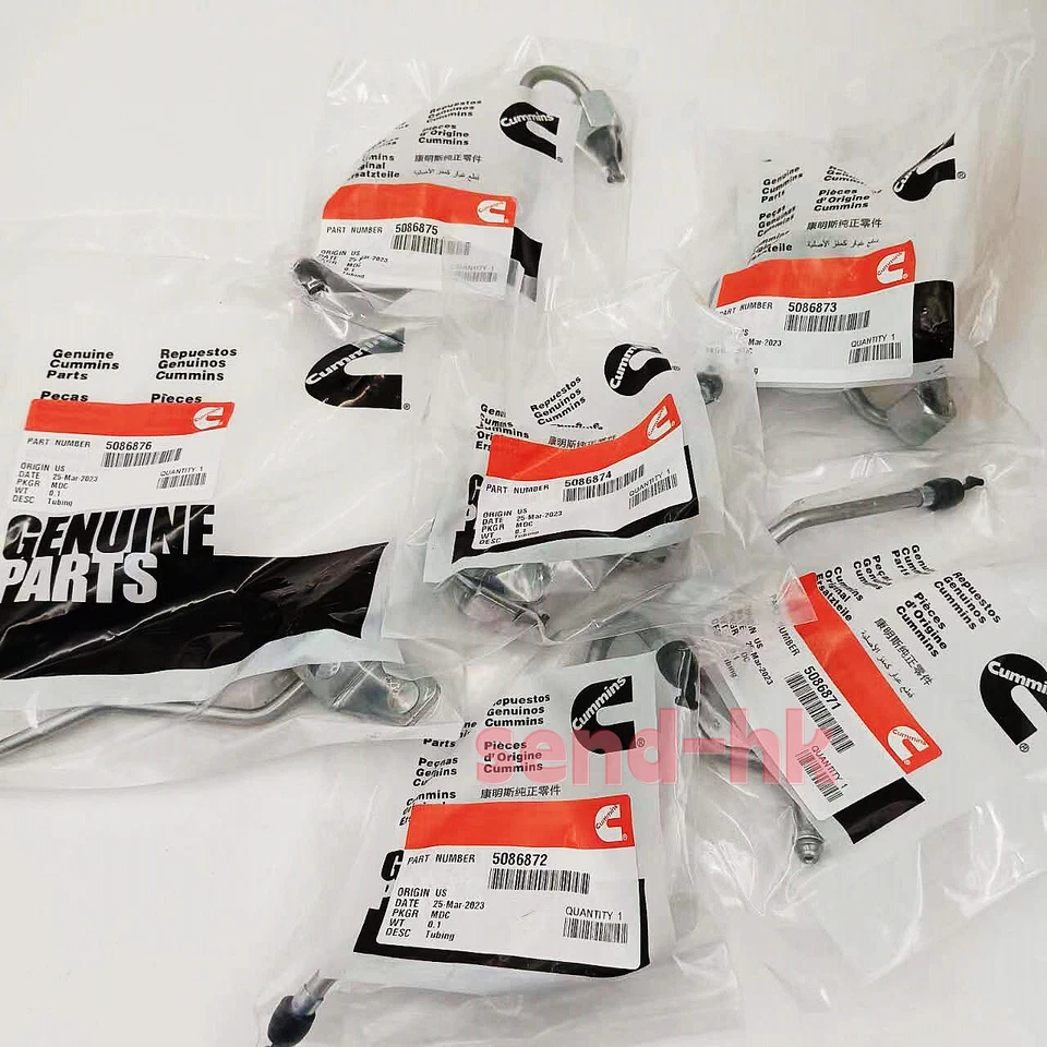 Líneas de inyector de combustible originales OEM 6X para 03-07 Dodge Ram 3500 5,9 L diésel Cummins Foto 2 de 4