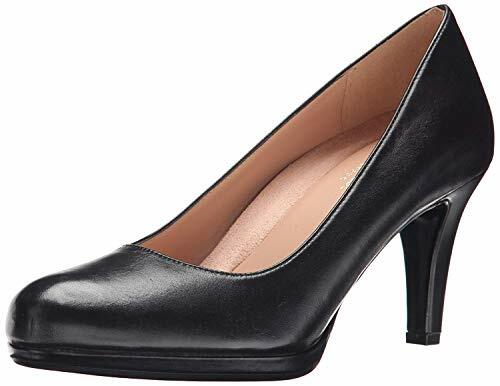 Dress PUMPS 383 Black Leather 9.5 W 