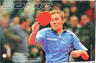 Donic advertising card Jörgen Persson