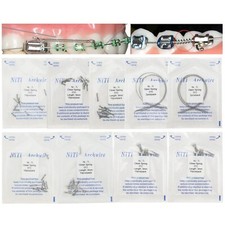 Dental Orthodontic Open Closed Coil Spring Niti Arch Wire 010 012 6/9/12mm 180mm