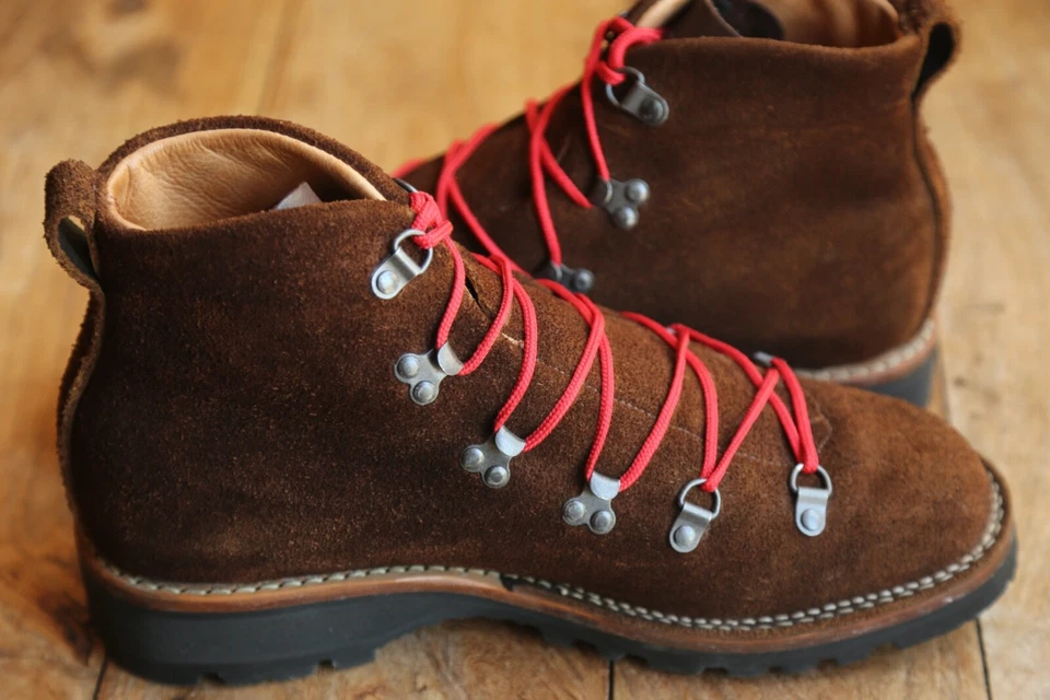 Viberg Brown Suede Derby Lace Up Boots Mens UK 10 US 11 EU 44 - Изображение 3 из 4