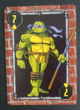 2009 Teenage Mutant Ninja Turtles Playing Card Donatello 7 Clubs