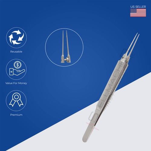 Tennant, Tying Forceps, Straight & Curved, with extra delicate smooth jaws - Picture 3 of 6