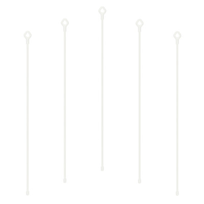 Rubber Twist Ties, 18 Inch Silicone Reusable Twist Ties, 5 Pcs, White