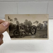 ORIGINAL Photo Photography B&W 1920s McCormick Deering Farm Tractor Motor Art