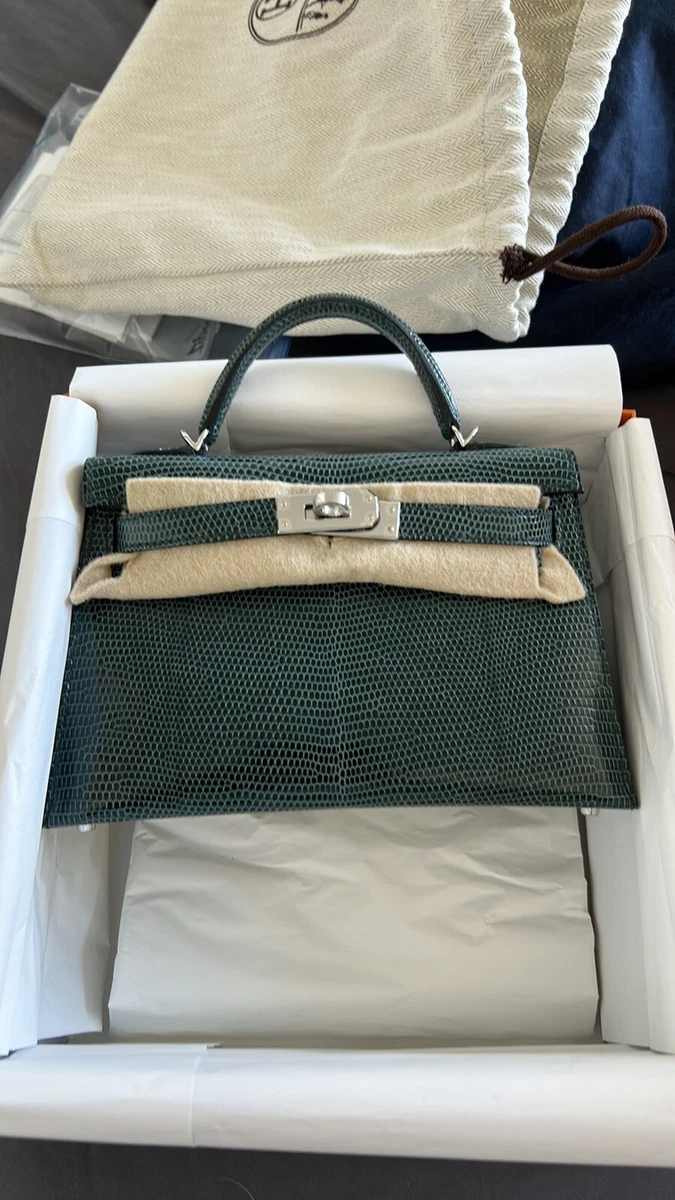 NEW HERMES MINI kelly k20 vert cypress BAG HANDBAG PURSE