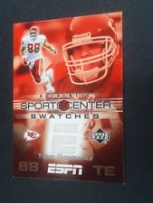 Tony Gonzalez 2005 UPPER DECK SPORTS CENTER SWATCHES JERSEY Card #SCS-TY