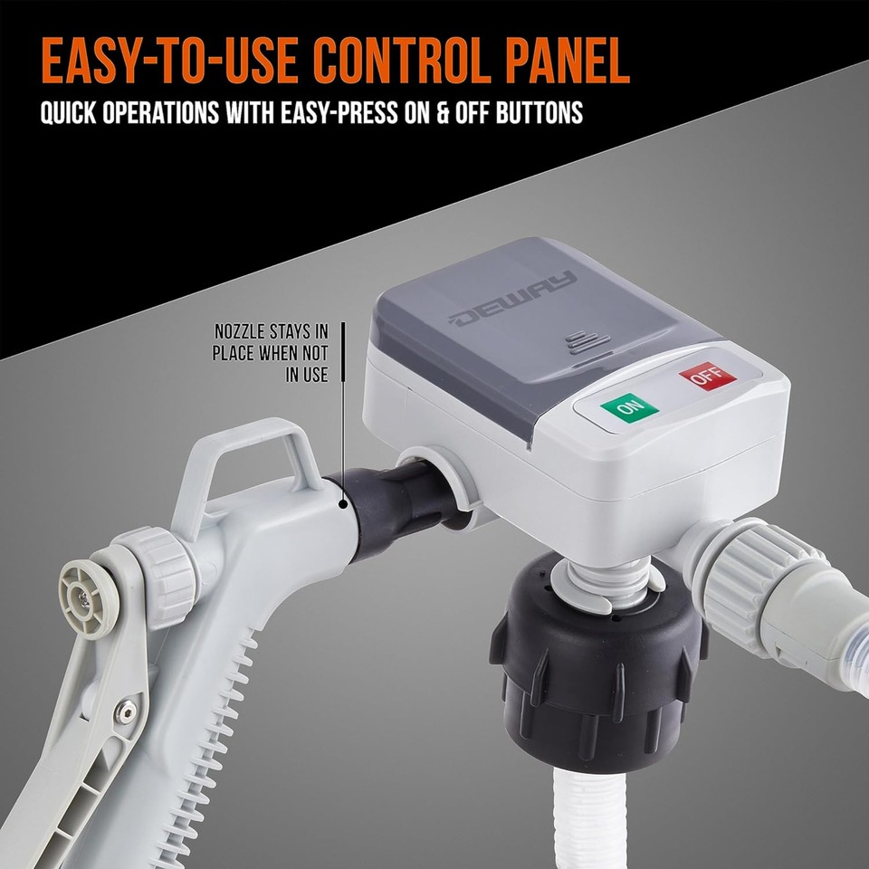Deway Automatic Fuel Transfer Pump with Nozzle for Quick Flow Control ...