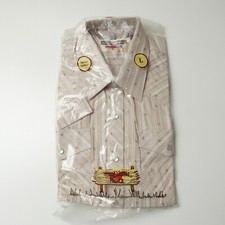 NEW Vintage Youngbloods Ranch Western Wear Pearl Snap Men's Large Plaid Shirt