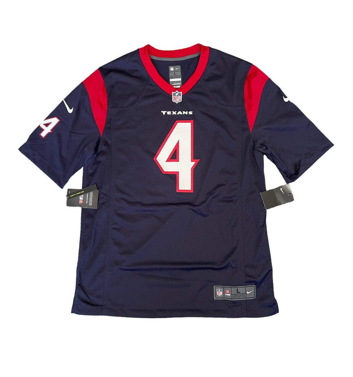 Nike Houston Texans Deshaun Watson NFL Football Jersey Blue Men's