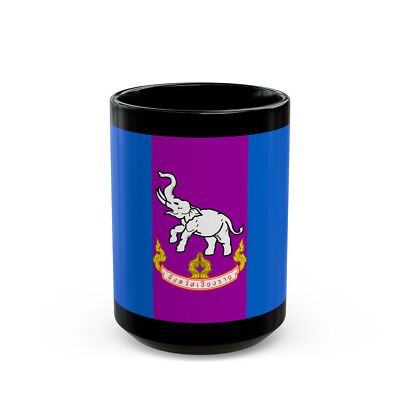 Flag of Chiang Rai Province Thailand - Black Coffee Mug