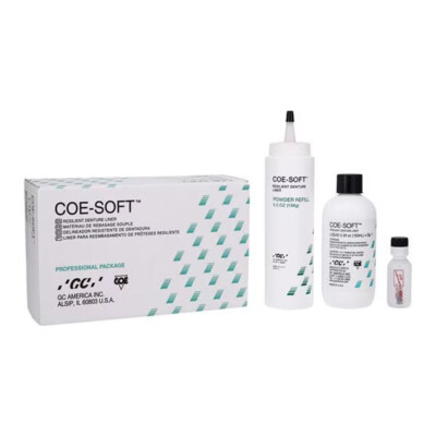 GC Coe-Soft Denture Resin Resilient Self Cure Professional Package REF 344011