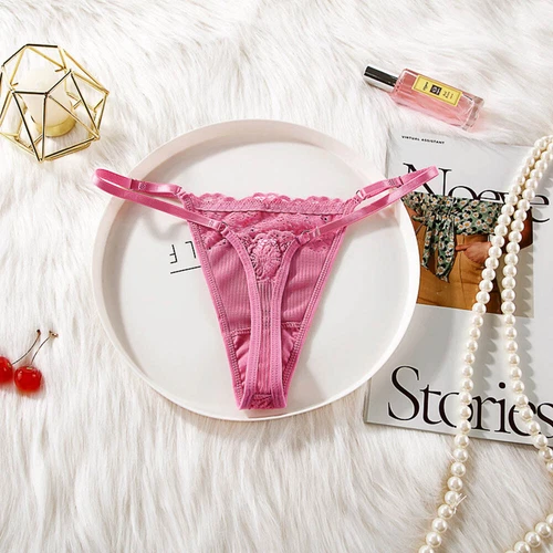 Paquete de 6 bragas de encaje sexy para mujer calzoncillos tanga ropa interior lencería - Imagen 14 de 17