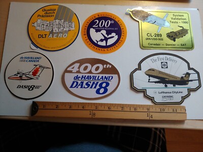 14 CANADAIR JET BOMBARDIER CL-415 AIRPLANE AIRLINE PATCH CREST STICKER DECAL
