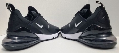 Mens Nike Size 10 Air Max 270 Golf Black White Shoes Spikeless Cleats CK6483-001 - Picture 10 of 11