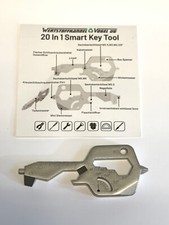 Multitool Anhänger 20 in 1 Key Tool Camping Wandern Flaschenöffner Schraubendreh