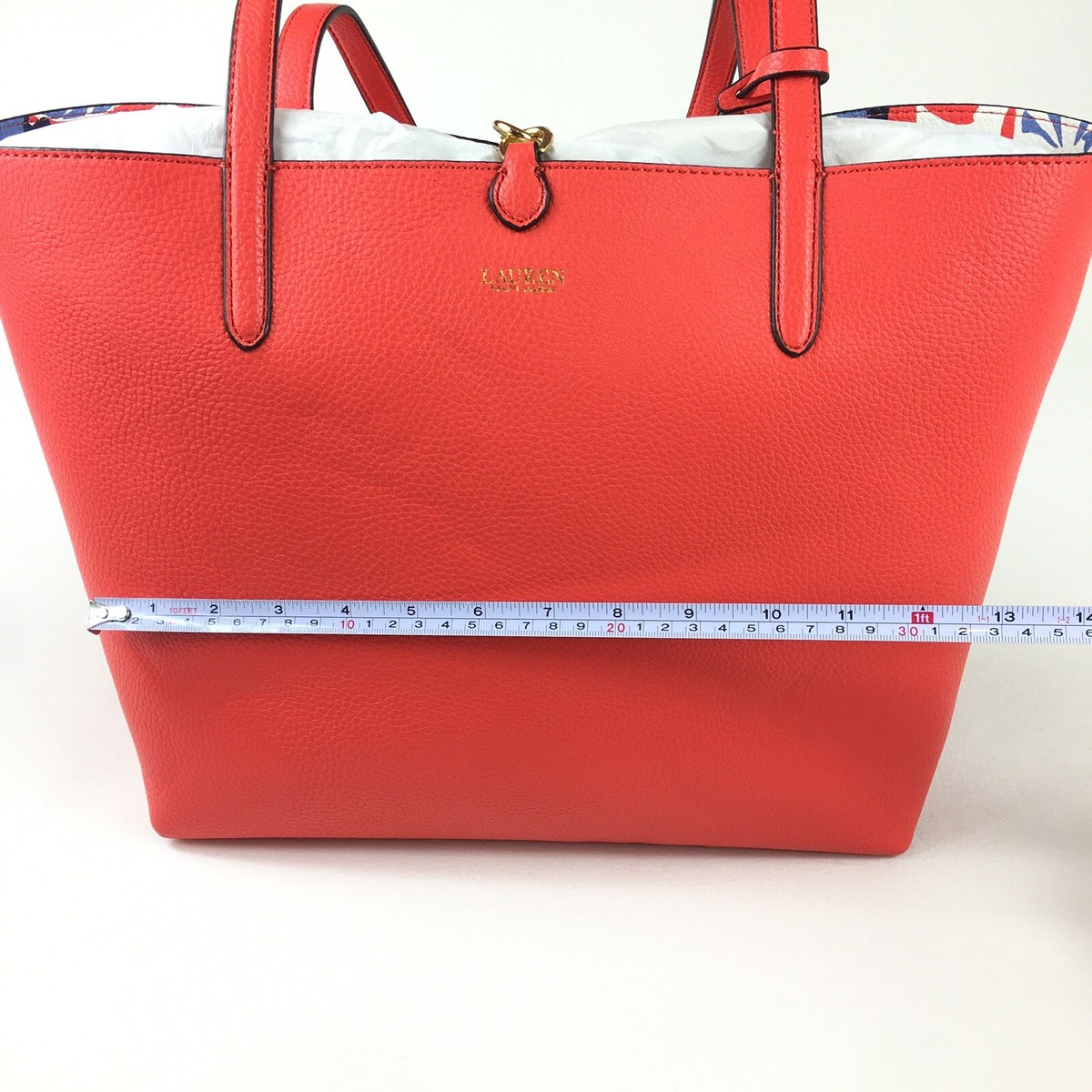 LAUREN RALPH LAUREN ラルフローレン Pebble Reversible Tote RALPH LAUREN Faux-Leather Reversible Tote Bag Lauren Tan