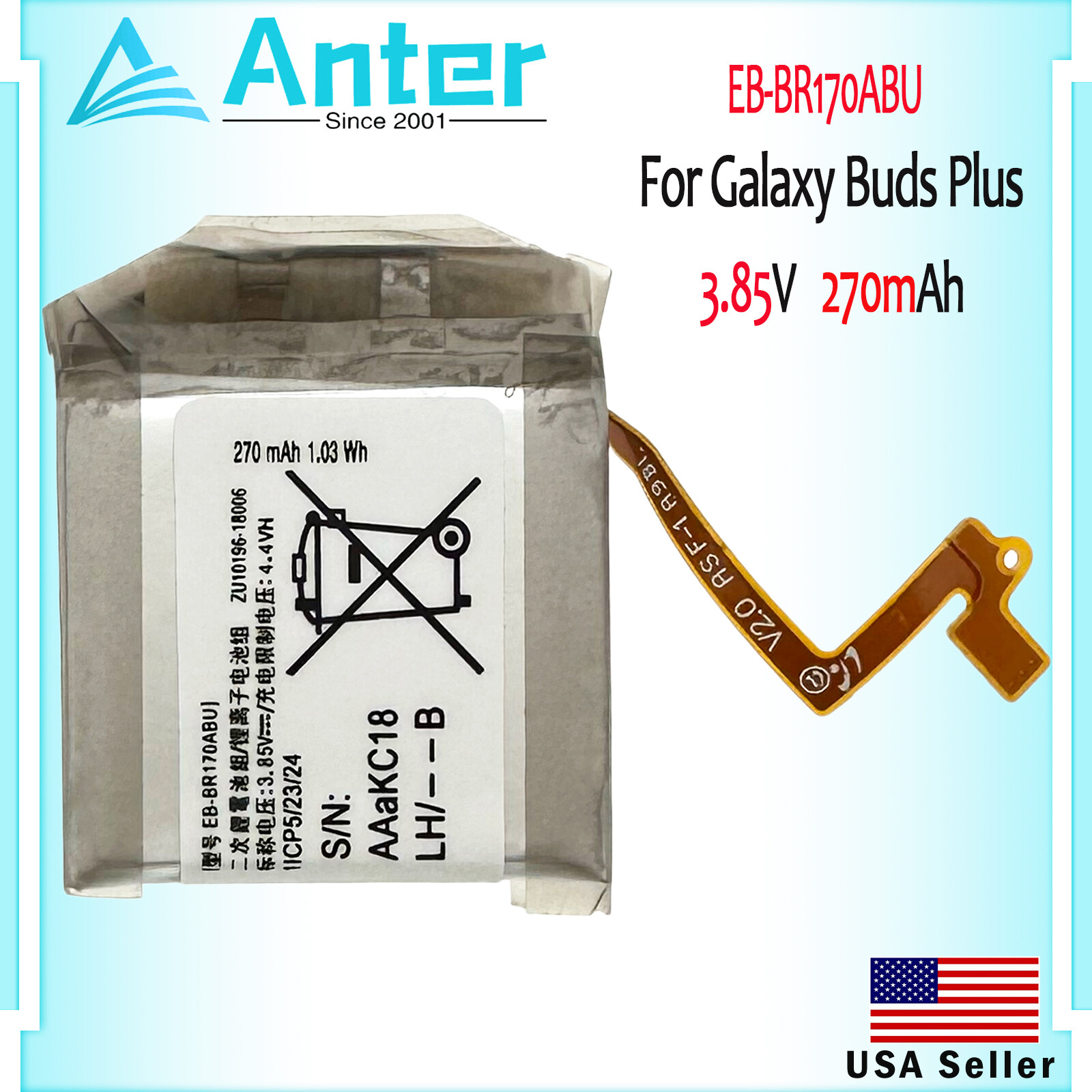 Earbuds Battery For Samsung Galaxy Buds Plus SM-R170 R175 QR175