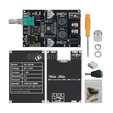 ZK-1001B 100W Bluetooth Power Amplifier Board Mono Amp TPA3116D2 Supports TWS