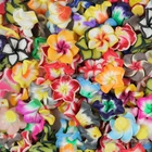 Wholesale! 50/100/200pcs 15mm Mixed Polymer Clay Flower Spacer Loose Beads