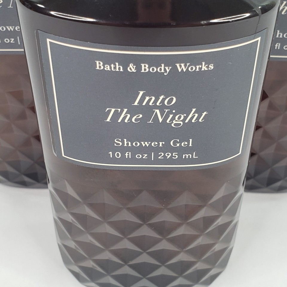 Set of 3 Into The Night Shower Gel Bath & Body Works 10 oz Full Size
