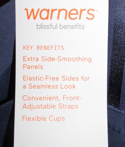 Warners Blissful Benefits Underarm Smoothing Bra (Size 40C) BRAND NEW W TAGS - Picture 6 of 6