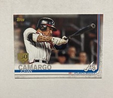 2019 Topps 150th Anniversary Gold Stamp #587 Johan Camargo - Atlanta Braves