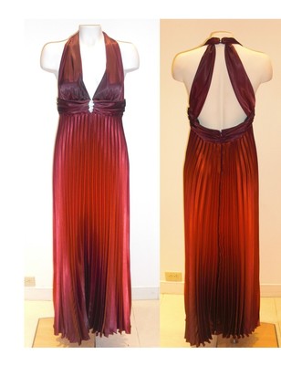 Robe De Soirée Formelle Betsy & Adam Taille 8 - Longue Et à Col Drapé - Neuf Avec étiquettes - Pour Bal Ou Pageant