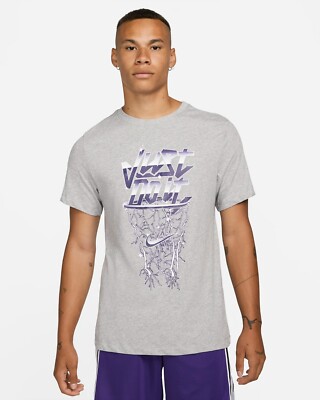 NEW Nike Men Nike Dri-FIT Metallic Just Do It ELECTRIFYING GAME T