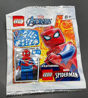 POLYBAG MINIFIGURE FIGURINE FOIL LEGO MARVEL SPIDERMAN SPIDER-MAN 242001 V1 - Photo 1/4