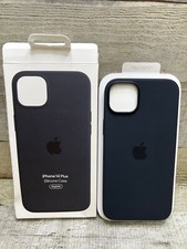 Authentic Apple Silicone Case for iPhone 14 Plus with MagSafe - Midnight Black