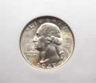 1947 "D" Washington SILVER Quarter 25c NGC MS64 #017 BU Uncirculated ECC&C, Inc