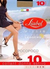 Collant miss 10 denari super leggeri da donna Liabel estivi punta nuda summer