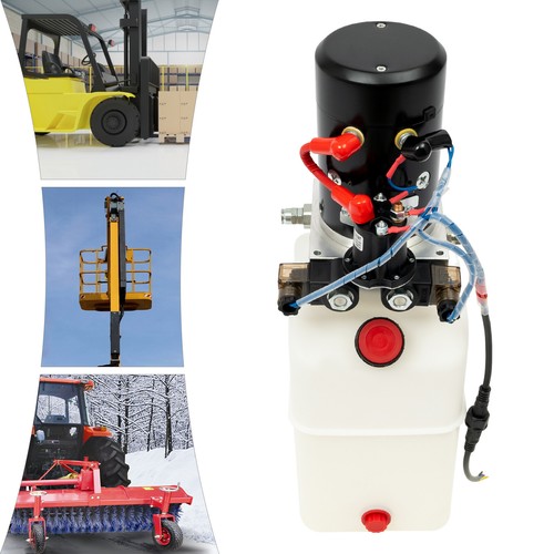 Single Acting Hydraulic Pump - 6QT Capacity, 22MPA, DC 12V Power Unit - Picture 6 of 18